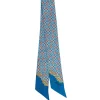 E.Marinella TWILLY IN SETA BLU MEDIO Microfantasia fiore Online