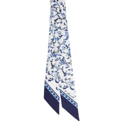 E.Marinella TWILLY IN SETA BLU SCURO Garden flower Online