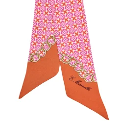 E.Marinella TWILLY IN SETA FUCSIA Microfantasia fiore Sale