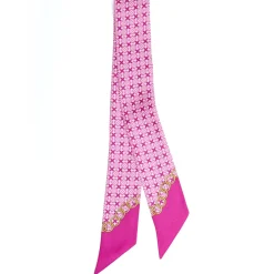 E.Marinella TWILLY IN SETA FUCSIA Microfantasia fiore Outlet