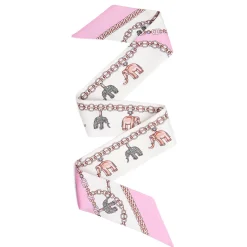E.Marinella TWILLY IN SETA ROSA Lucky elephant