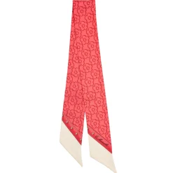 E.Marinella TWILLY IN SETA ROSSO Fiori d'archivio Discount