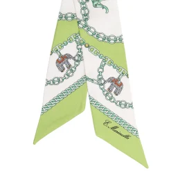 E.Marinella TWILLY IN SETA VERDE CHIARO Lucky elephant Sale